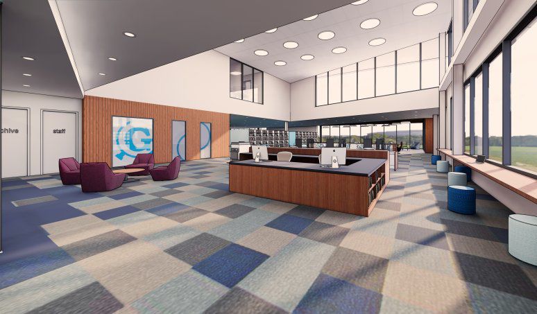 Proposed St. Louis County Library complex in Frontenac